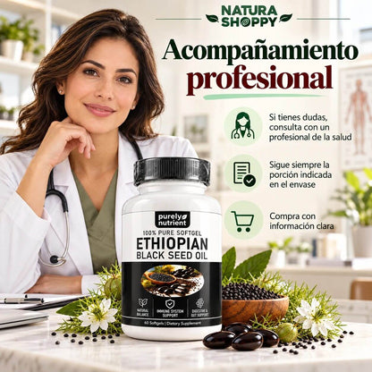 Aceite de Semilla Negra Etíope en Cápsulas