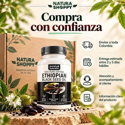 Aceite de Semilla Negra Etíope en Cápsulas