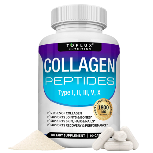 Colágeno Toplux Collagen Peptides – Tipos I, II, III, V y X